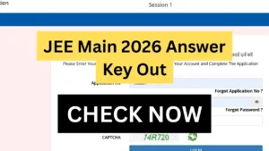 JEE Main 2026 Answer Key Out