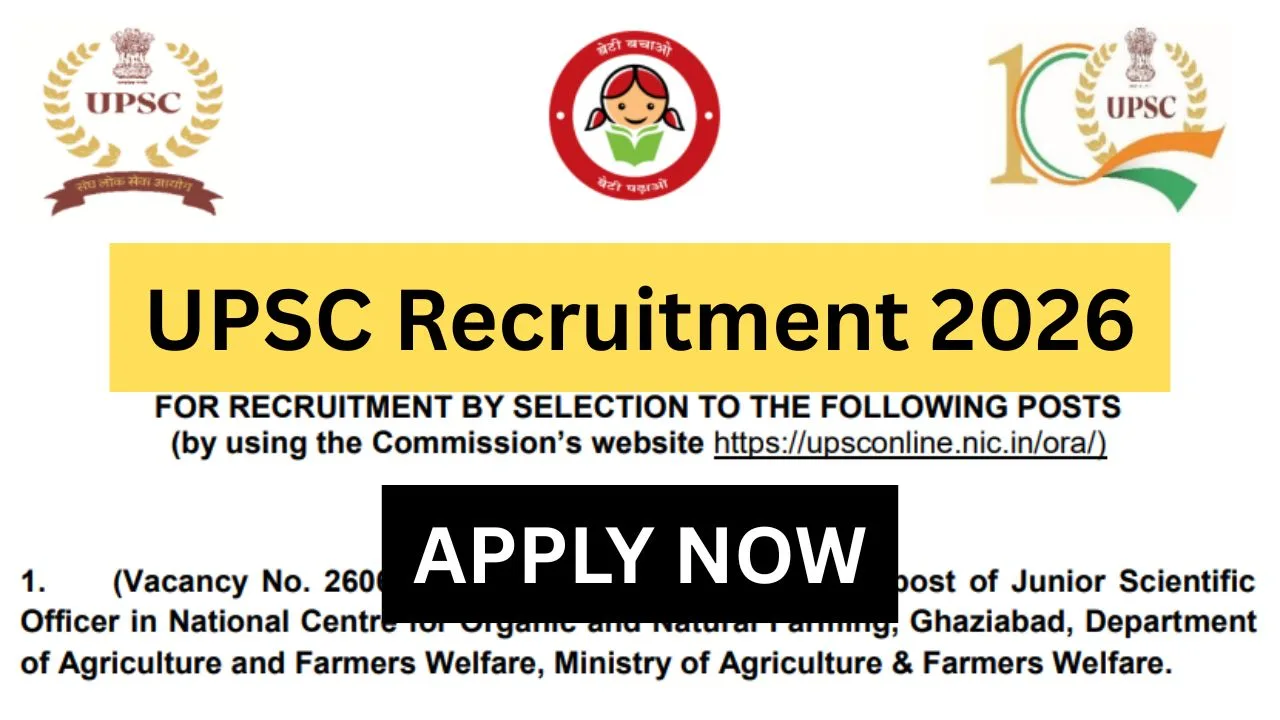 UPSC Recruitment 2026
